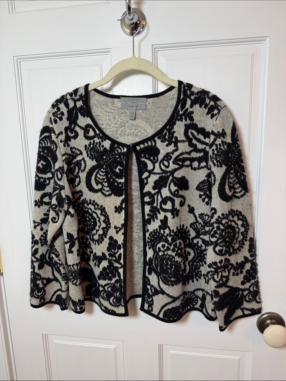Classiques Entier (Nordstrom) %100 Cashmere  Open-Front Sweater